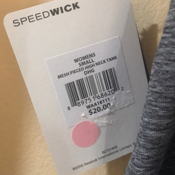 Reebok grey tank size small NEW! - Picture 4 of 5